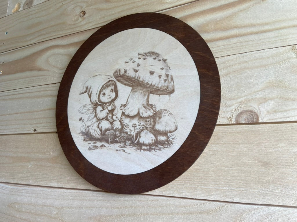 Väggdekoration "Sagolik Svampfé"