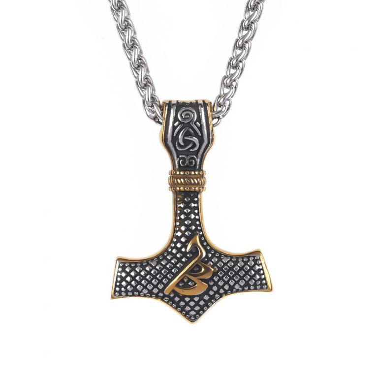 Necklace “Thunder God Mjölnir” (Dual Tone)