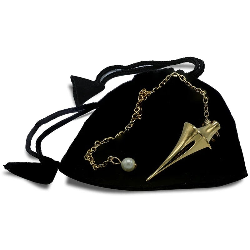 Energetisches Pendel aus vergoldetem Messing