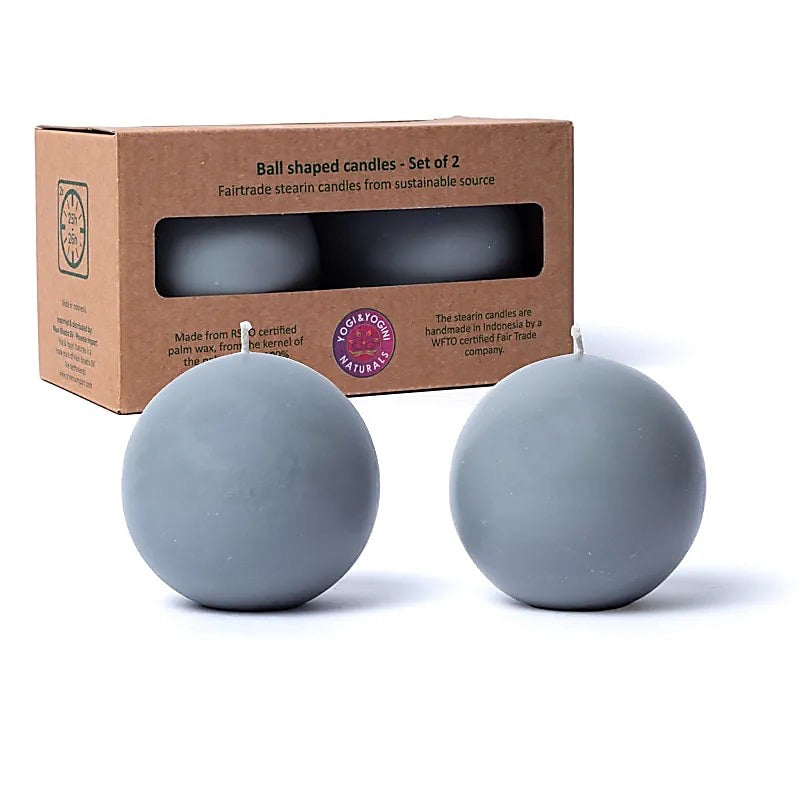 Kugelkerze „Beige“ ohne Duft 75mm - verschiedene Farben