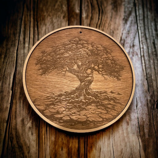 Wanddekoration "Tree of Life" mit Rahmen