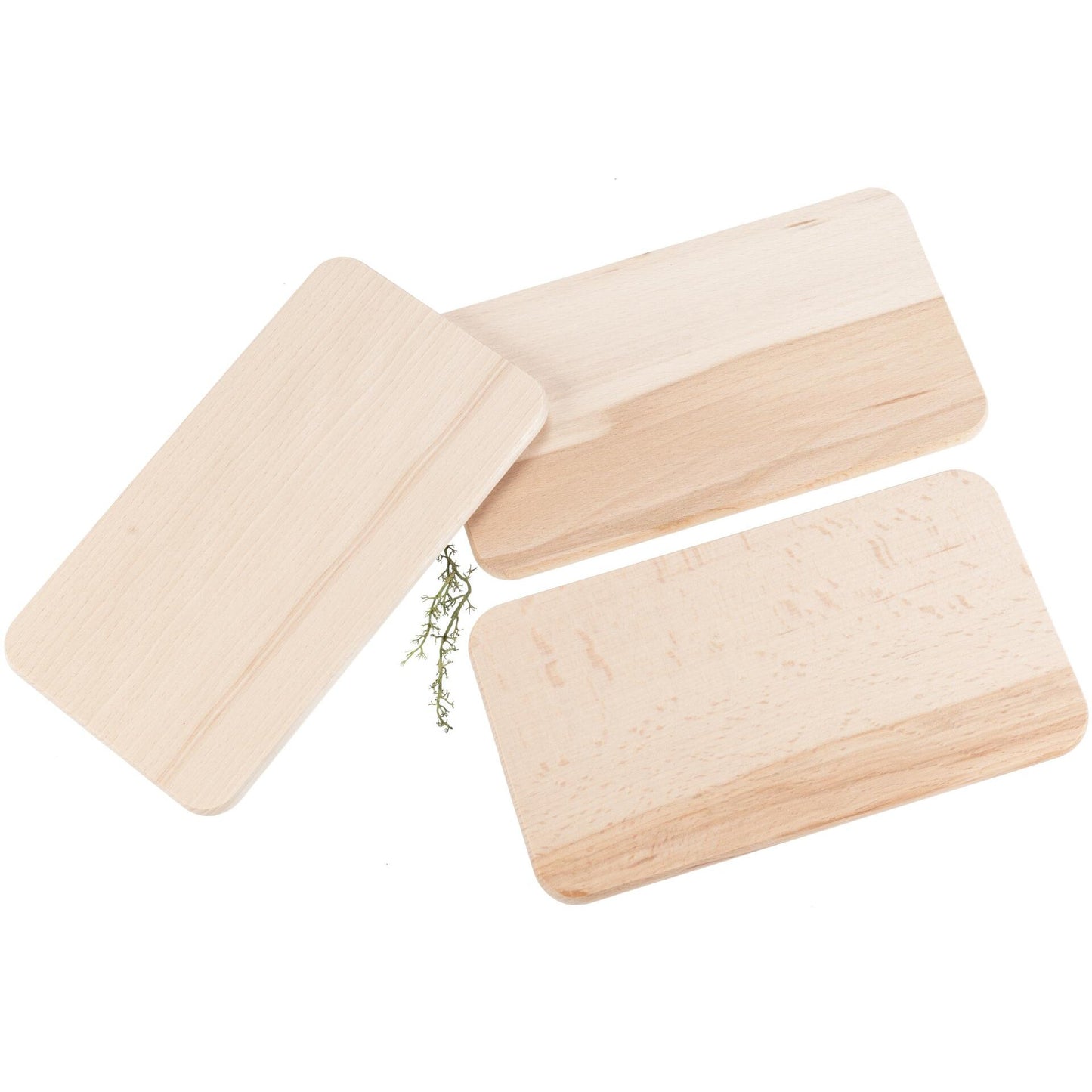 Frukostbricka i bok med kärna – 22,5 × 12,5 × 1,2 cm