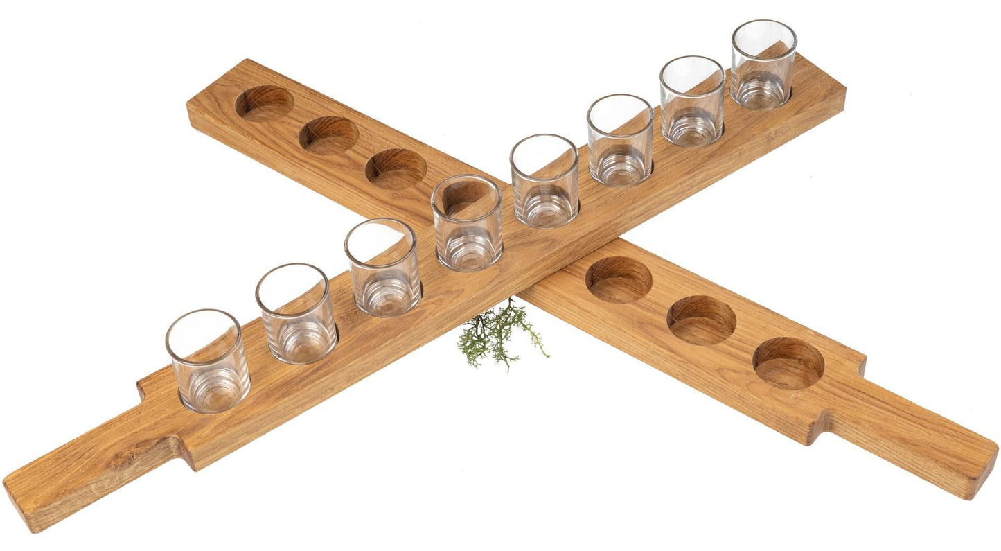 Högkvalitativ snaps latte gjord av oljad ek