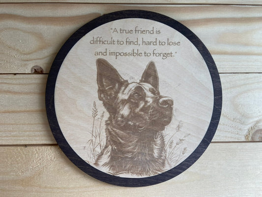 Bild "Jag älskar hundar" & Text