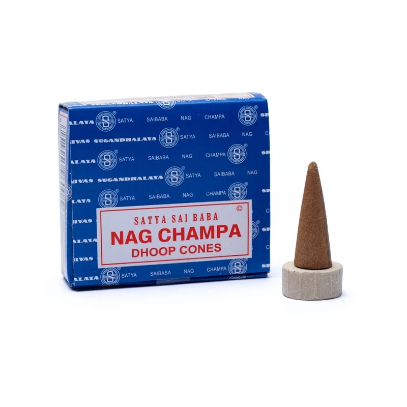 Nag Champa Räucherkegel – 12 Stück pro Packung