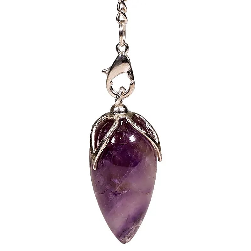 Anhänger "Lotus" Amethyst Spitze