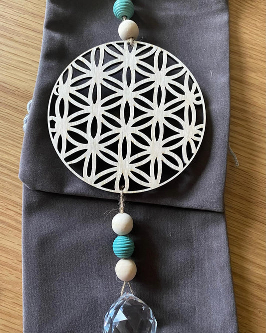 Solfångare Livets Blomma - handmade