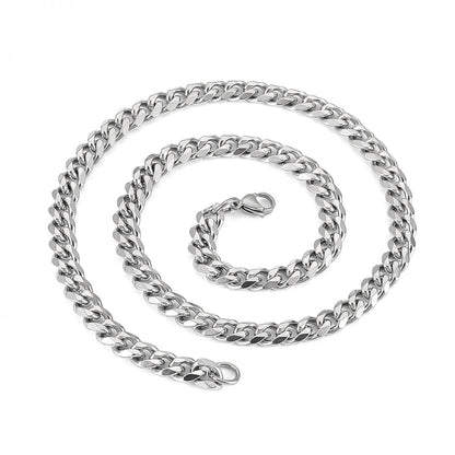 Curbchain 9mm Necklace Stainless steel