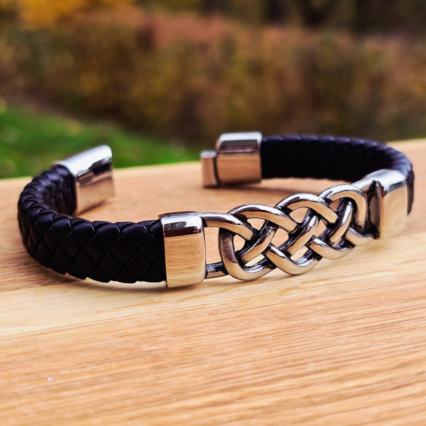 Bracelet "Massive Knot" Leather