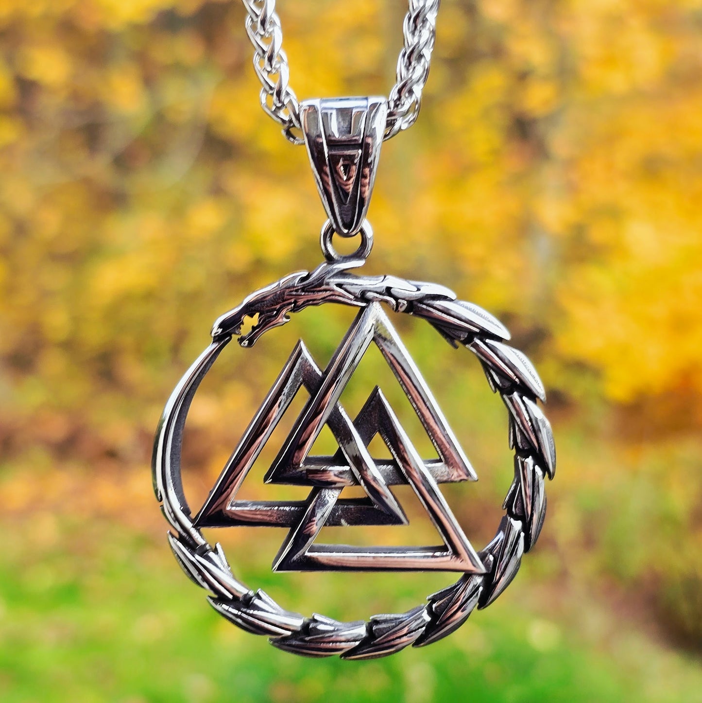 Necklace "Valknut Nidhöggr XXL"