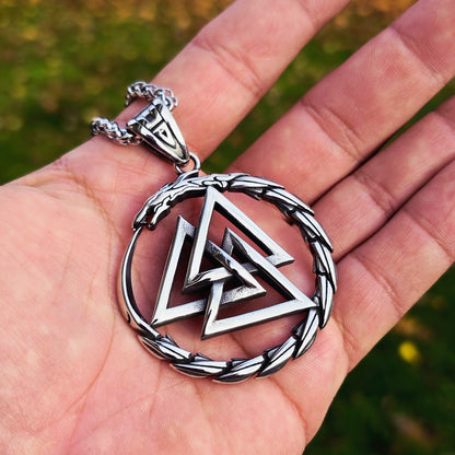 Necklace "Valknut Nidhöggr XXL"