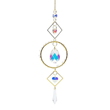 Solfångare med kristallhjärtan, 46cm