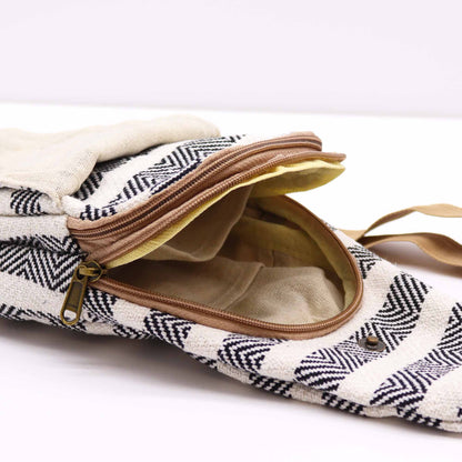 Axelremsväska "Bohemian" – Svart-Vit