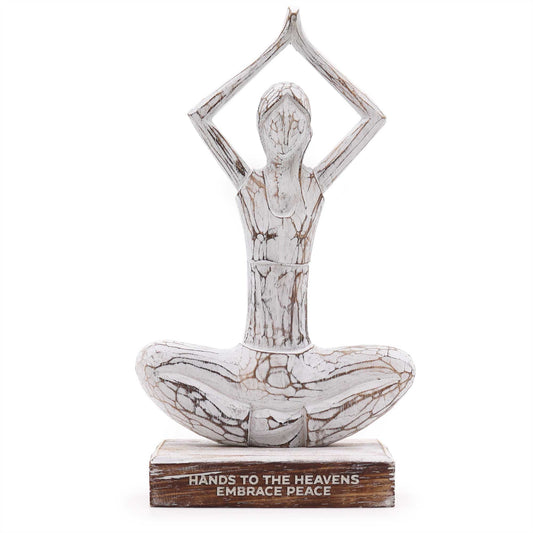 Yoga-Statue „Hands to the Heaven, embrace peace“