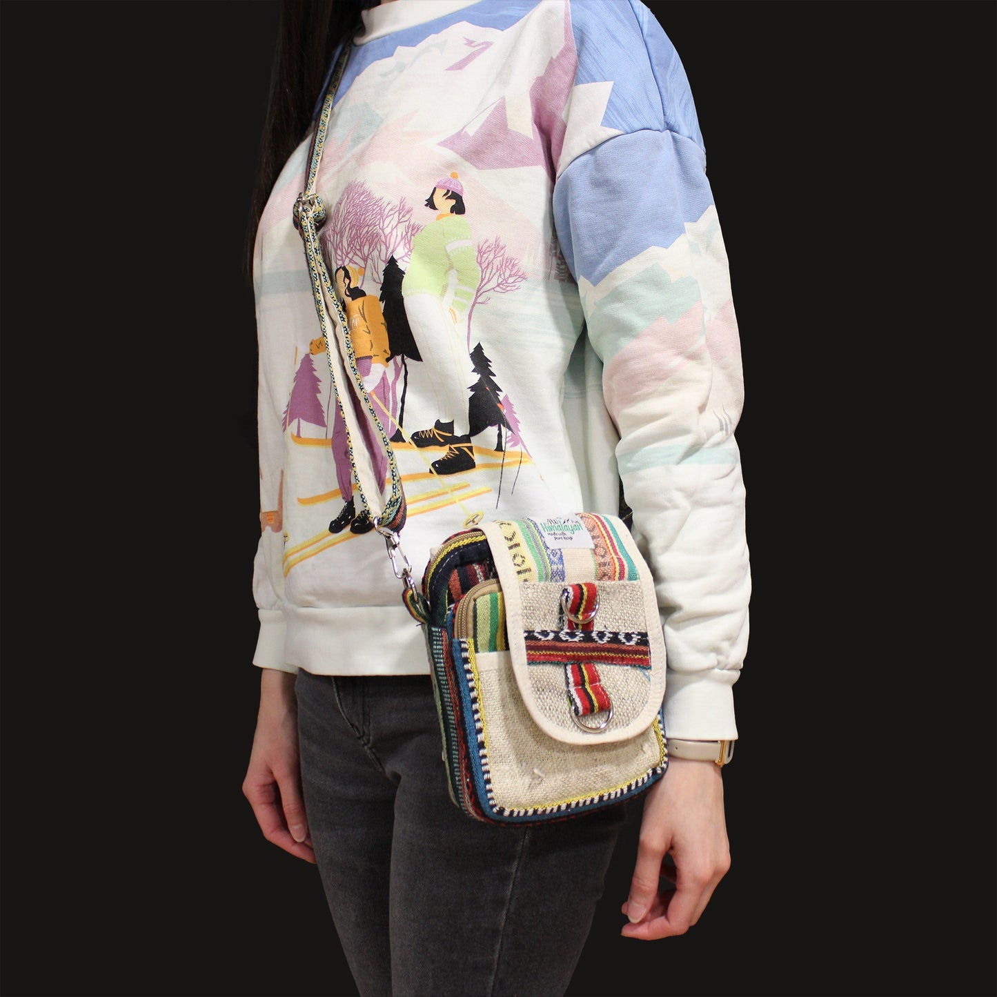 Crossbody-väska i Hampa &amp; Bomull – Naturlig Stil möter Funktion