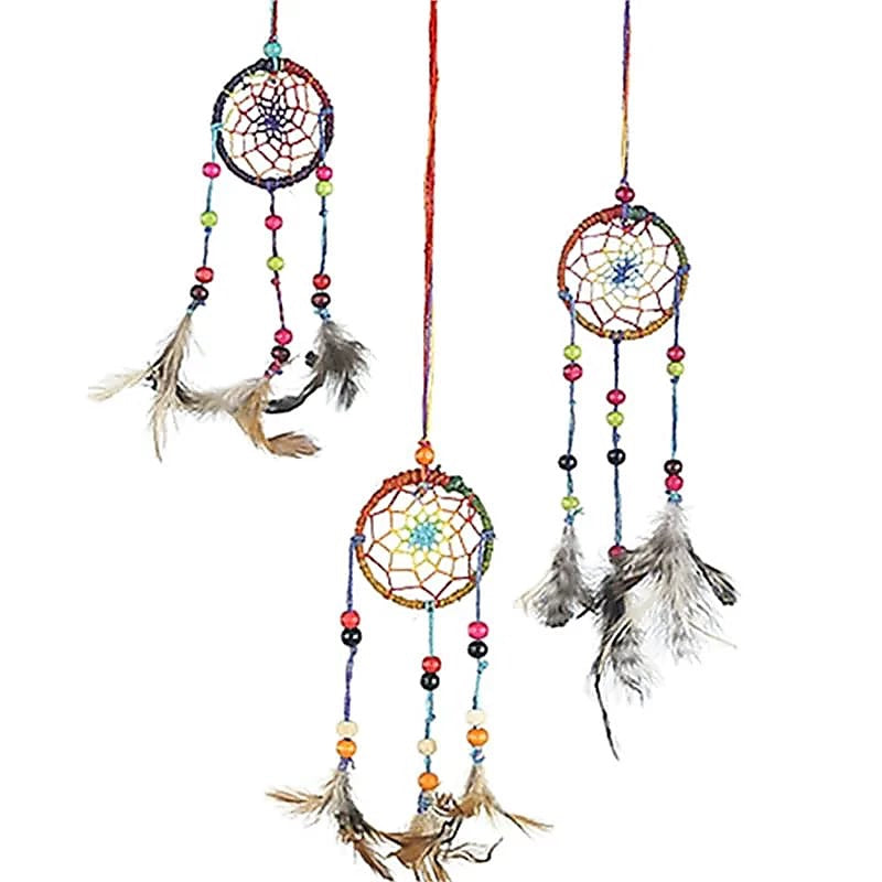 Traumfänger Hanf Multicolor XS