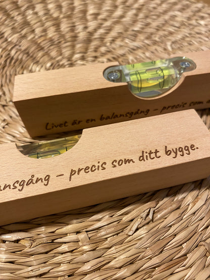 Mini-vattenpass personligt graverad