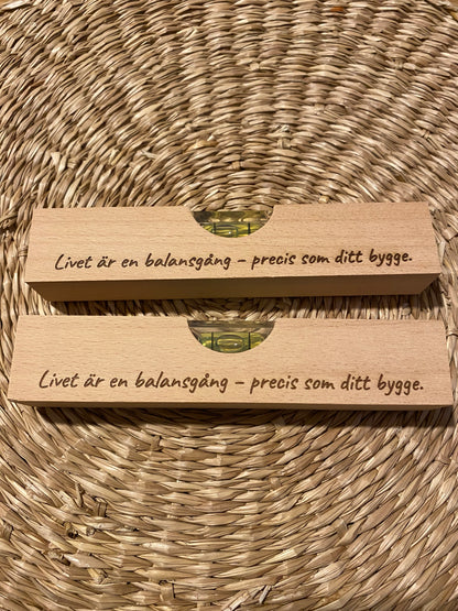 Mini-vattenpass personligt graverad