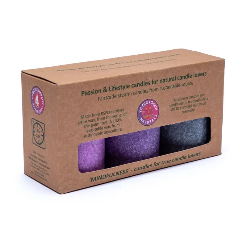Kerzenset "MINDFULNESS" im 3er-Set "Yogi & Yogini"