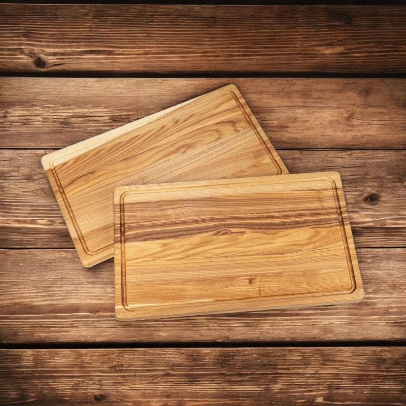 Robust skärbräda i oljad kärnask - 50x30cm