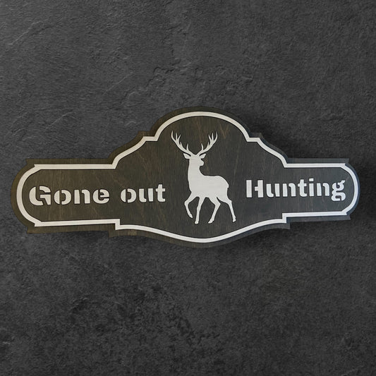 Väggdekoration "Gone out Hunting" 350 x 173 x 9 mm