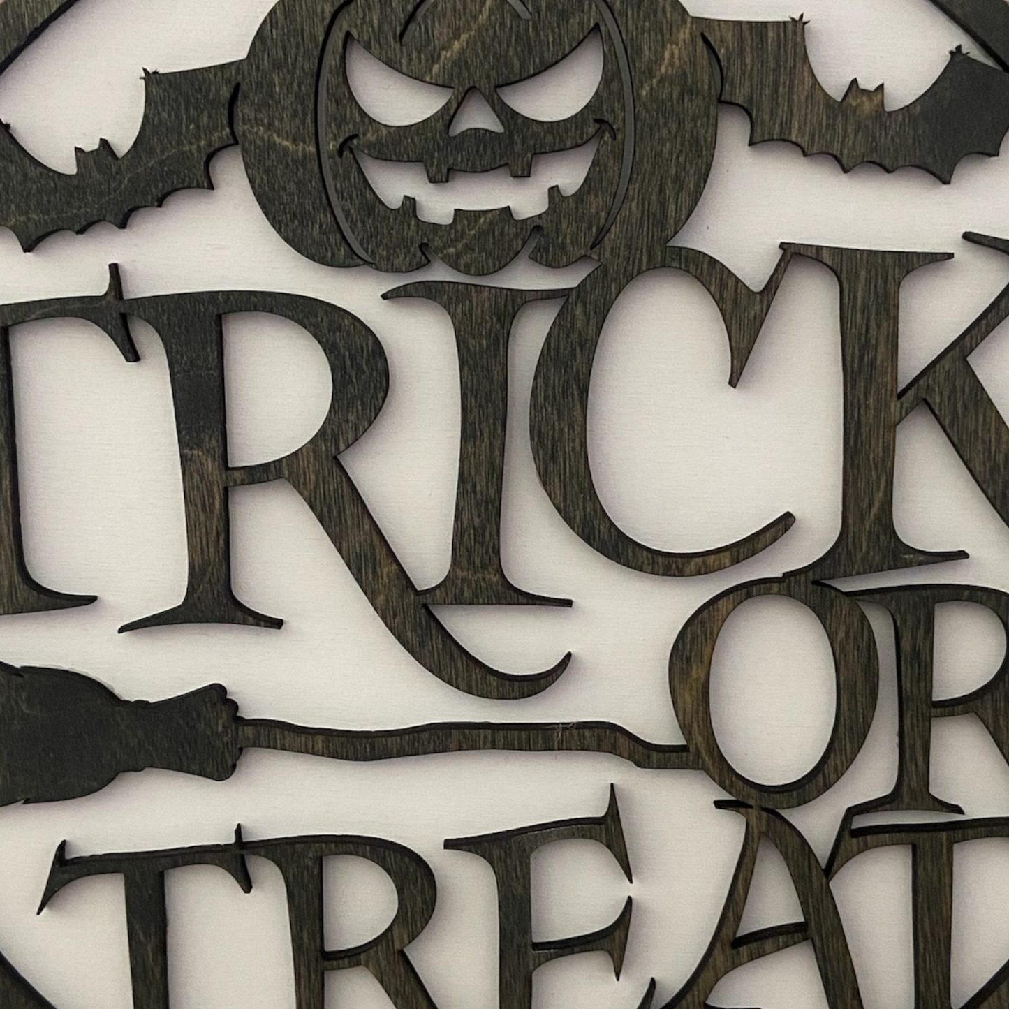 Deko Skylt „Trick or treats“ - 2 Layer