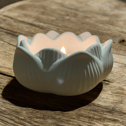 Lotusblomma värmeljusstake