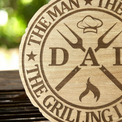 Dad "The Man the Myth the Grilling Legend"