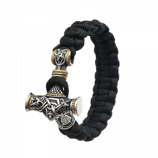 Paracord Bracelet "Mjölnir Asgard-Knot" (Dual Tone)