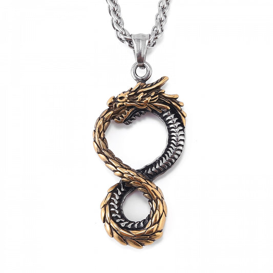 Necklace “Jörmungandr the Midgard Serpent” (Dual Tone)