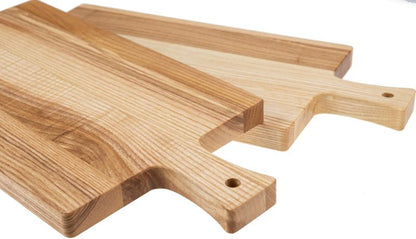 Skärbräda med handtag - kärnask oljad - 40x20cm