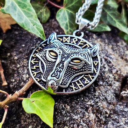 Necklace "Fenrir of Ragnarök" (Dual Tone)