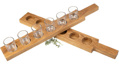 Högkvalitativ snaps latte gjord av oljad ek